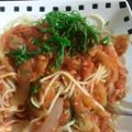 S唯美S's cooksnap of when they made ツナのトマトソースパスタ(o^－^o).