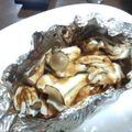 亜久里's cooksnap of when they made 簡単☆味噌ﾏﾖ鮭きのこのホイル焼き.