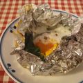 ローズレース's cooksnap of when they made ハムエッグ☆のホイル蒸し.