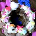 Flower4's cooksnap of when they made 油なし！卵なし！お豆腐チョコドーナツ♪.