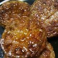 YuuChan39's cooksnap of when they made ★鶏ひき肉のれんこんサンドバーグ★.