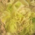 funichan's cooksnap of when they made 白菜と豚バラ肉のミルフィーユ鍋.
