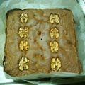 らぶわたり's cooksnap of when they made 胡桃とオレンジピールのブラウニー✿.