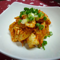 くみちょん's cooksnap of when they made ☆簡単☆卵と竹輪のキムチ炒め.