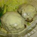 あやちん０８１６'s cooksnap of when they made つくねハンバーグ　白味噌バターソース.