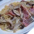 ちはる2011's cooksnap of when they made 豚バラとゴボウのちょい和風ペペロンチーノ.
