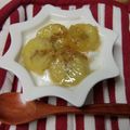 ぽっぽぺぺ's cooksnap of when they made ﾒｰﾌﾟﾙばななﾖｰｸﾞﾙﾄ☆ぷち贅沢.