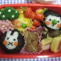 よしもりさんち's cooksnap of when they made キャラ弁に❤ウインナーno苺.