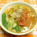 シャンプーハット's cooksnap of when they made 寒い日の一人ランチ✿キムチ鍋焼きうどん.