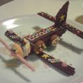 bleuニャン's cooksnap of when they made ポッキーで作る飛行機！.
