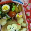 みうきー's cooksnap of when they made ☆おさるさんをかぶった女の子弁当☆.