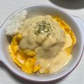 Haru 's cooksnap of when they made チーズソースオムライス.