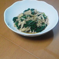 ナニワばば's cooksnap of when they made ほうれん草とエノキのおひたし　麺つゆ風味.