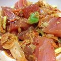 ねこのしん's cooksnap of when they made おつまみに！　アボカドキムチまぐろ.