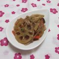 まくのうち's cooksnap of when they made れんこん・きのこ・糸こんの炒り煮.