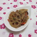 まくのうち's cooksnap of when they made れんこん・きのこ・糸こんの炒り煮.