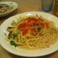 kiyopiru's cooksnap of when they made 泥蓮根と椎茸とシャケのお醤油パスタ.