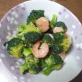まみんちよ's cooksnap of when they made ブロッコリーとエビのガーリック炒め.