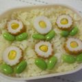 紅葉ｙ's cooksnap of when they made ♡ちくわdeお花ちゃん♡　キャラ弁に♪.