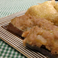 ぽっぽぺぺ's cooksnap of when they made 茄子の挽肉はさみ煮♡余ったタネで巾着煮.