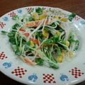 紫の薔薇と真珠。's cooksnap of when they made 貝割れ大根とカニカマのわさマヨサラダ.