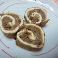 Maius's cooksnap of when they made ひき肉の油揚げロール.