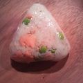 poppoco's cooksnap of when they made 鮭&枝豆の彩りおにぎり★.