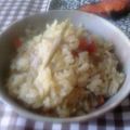 oohla's cooksnap of when they made 石垣島ラー油「ごぼうの炊き込みご飯」.