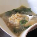 PGTips's cooksnap of when they made 蒸し鶏のオートミール粥.