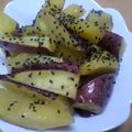 ふれんちぶるどっく's cooksnap of when they made 材料3つ☆フライパンで簡単おやつ大学いも.