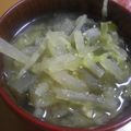 ラビリンス♪'s cooksnap of when they made 超簡単！レンジで♪一人分の具沢山味噌汁♪.
