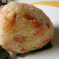 8itao8's cooksnap of when they made ✿かわった☆鮭バターのおにぎり✿.