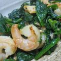 うっちゃん093's cooksnap of when they made エビとほうれん草のキムチ炒め.