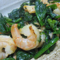 うっちゃん093's cooksnap of when they made エビとほうれん草のキムチ炒め.