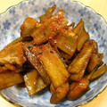 kana53's cooksnap of when they made うちの定番☆鶏と牛蒡の炒めもの.