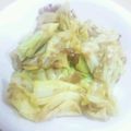 梨パフェ♪'s cooksnap of when they made 簡単☆キャベツの梅あえおひたし♫.