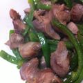 まーーおーー's cooksnap of when they made 砂肝のピーマン炒め.