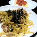 やすっ♪'s cooksnap of when they made とり胸肉と梅肉の和風パスタ.