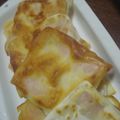 まいごのひつじ's cooksnap of when they made ワンタン皮使用＃パリッとハムっチ＃.