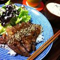 nobico2007's cooksnap of when they made ステーキ丼.