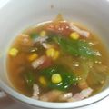 ayamogu's cooksnap of when they made ベーコンレタス☆スープ.