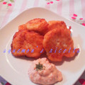 アユえもん's cooksnap of when they made もちもち♡揚げ大和芋の鮭マヨソース.
