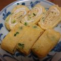 KADOちゃん's cooksnap of when they made 葉ネギ入り厚焼き玉子.