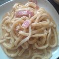 ぶーこちゃん★'s cooksnap of when they made 簡単美味❤うちのうどんカルボ.