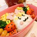 マッハママ's cooksnap of when they made キャラ弁に❤ウインナーno苺.