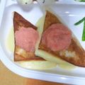 まっきー♪３７'s cooksnap of when they made ❤はんぺんの明太マヨソースがけ❤.