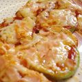 Spain's cooksnap of when they made 簡単♥♡ズッキーニのミニピザ.