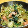 チャオ美's cooksnap of when they made ウインナーとセロリのカレー醤油炒め.