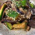 チビクウ's cooksnap of when they made 冷やしなすときゅうりの中華風サラダ.