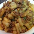 rilula's cooksnap of when they made ❀ひき肉と大根の♬ピリ辛炒め❀.